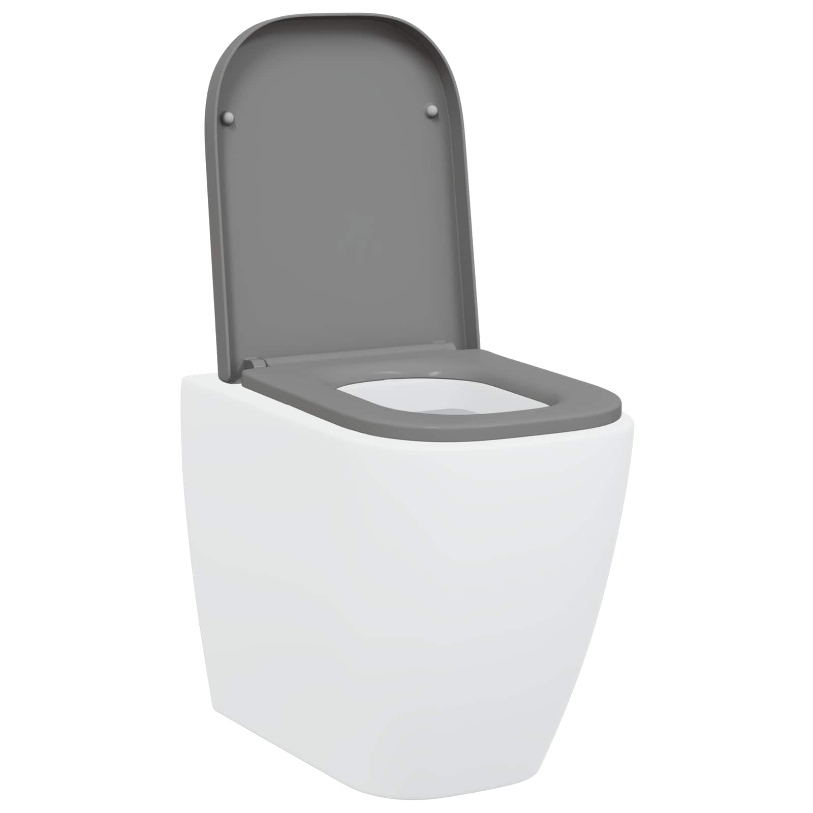 Vidaxx abattant de toilette gris 47,5 x 35 x 3,6 cm duroplast