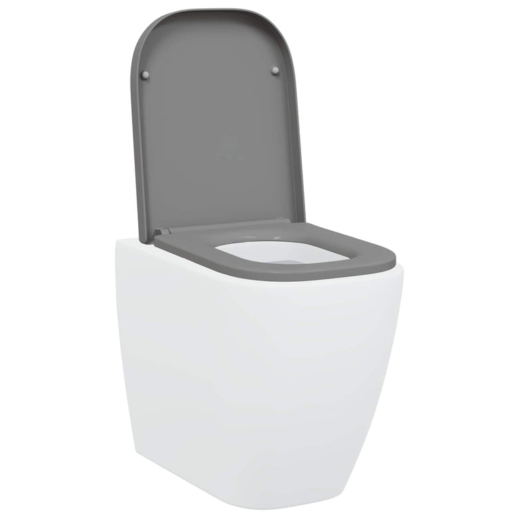 Vidaxx abattant de toilette gris 47,5 x 35 x 3,6 cm duroplast