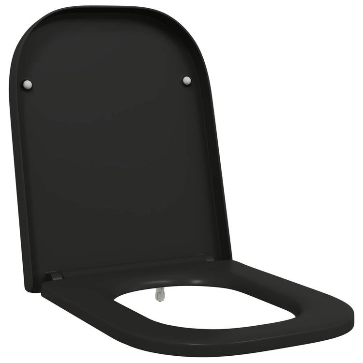 Vidaxx abattant de toilette noir 47,5 x 35 x 3,6 cm duroplast