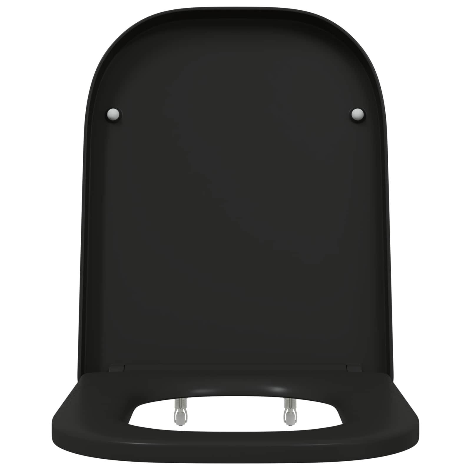 Vidaxx abattant de toilette noir 47,5 x 35 x 3,6 cm duroplast