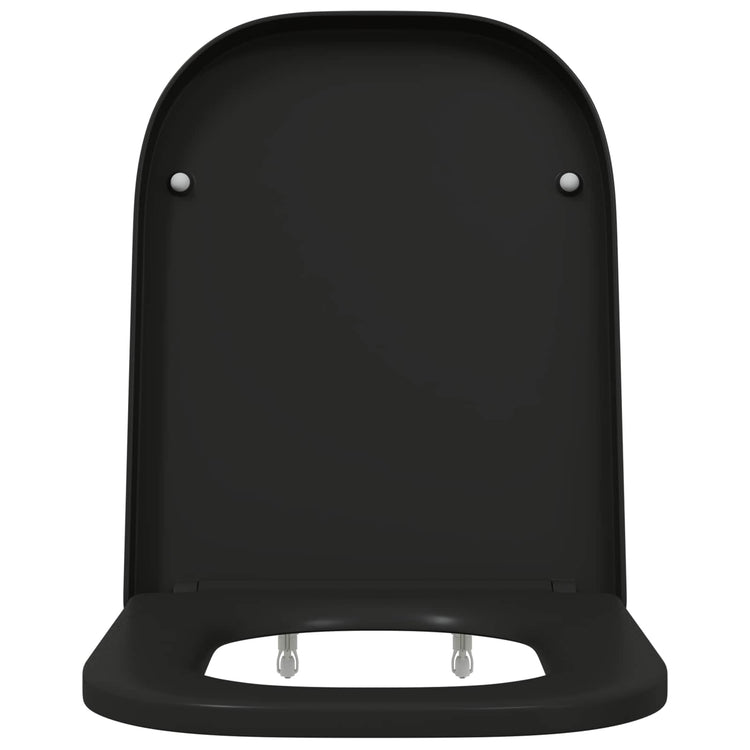 Vidaxx abattant de toilette noir 47,5 x 35 x 3,6 cm duroplast