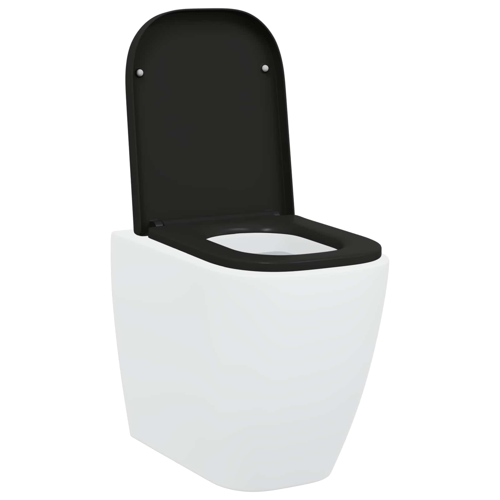 Vidaxx abattant de toilette noir 47,5 x 35 x 3,6 cm duroplast