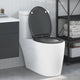 Vidaxl abattant de toilette anthracite 47 x 37,5 x 3,8 cm duroplastique