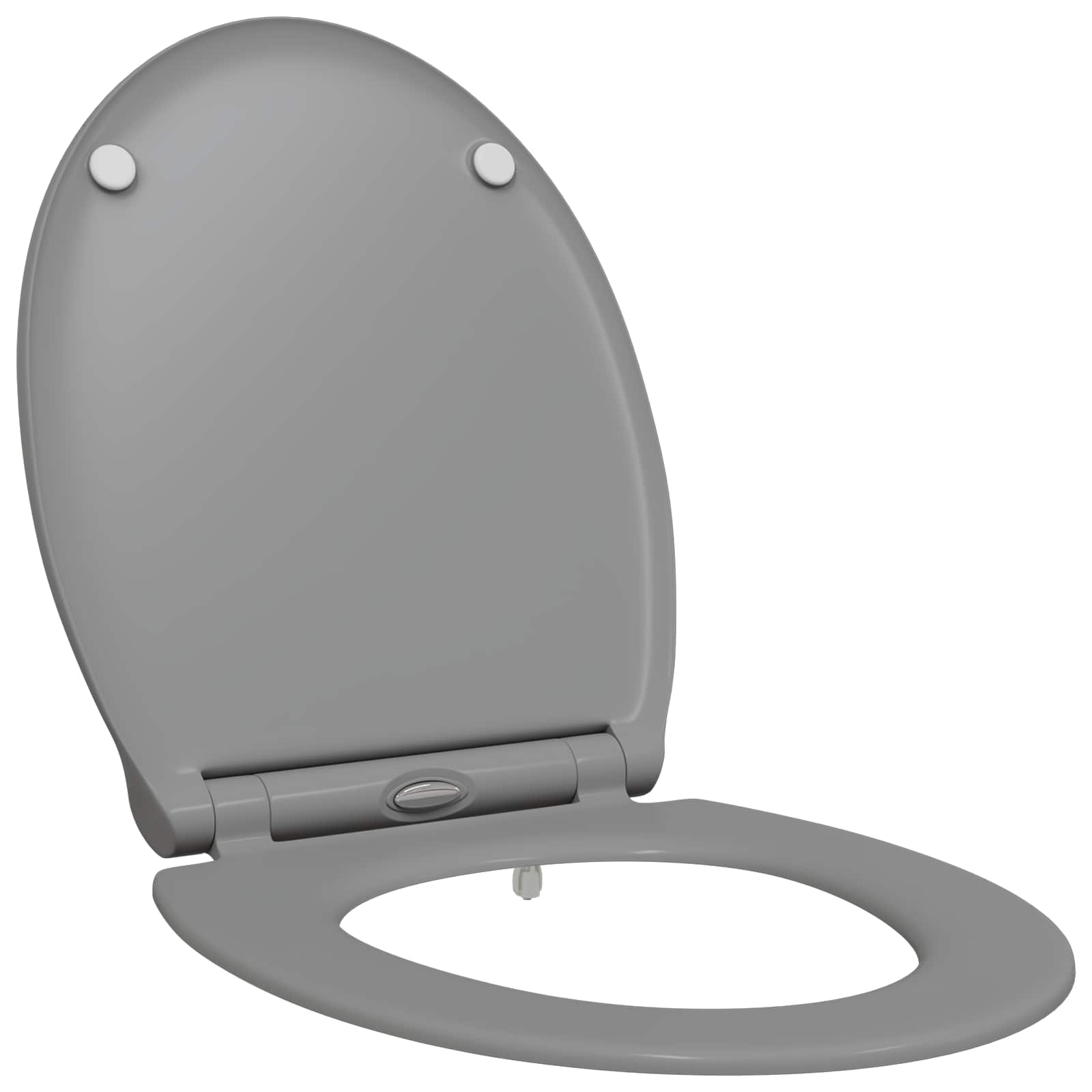 Vidaxx abattant de toilette gris 47 x 37,5 x 3,8 cm duroplast