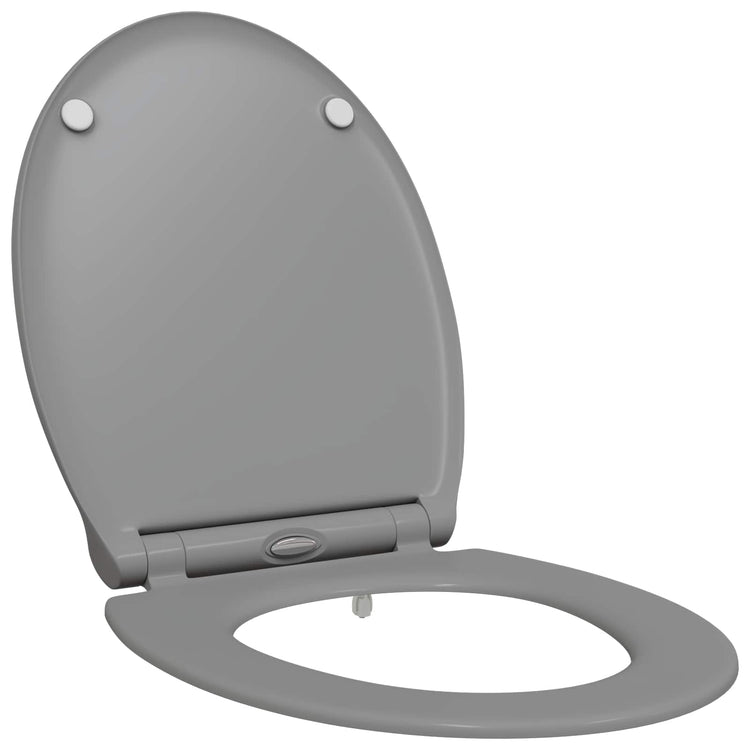 Vidaxx abattant de toilette gris 47 x 37,5 x 3,8 cm duroplast