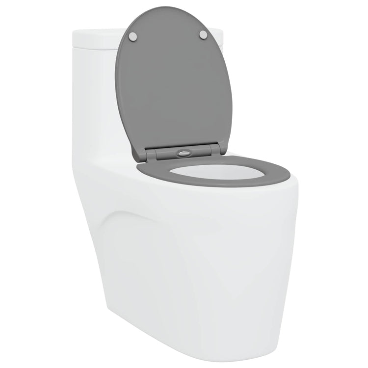 Vidaxx abattant de toilette gris 47 x 37,5 x 3,8 cm duroplast
