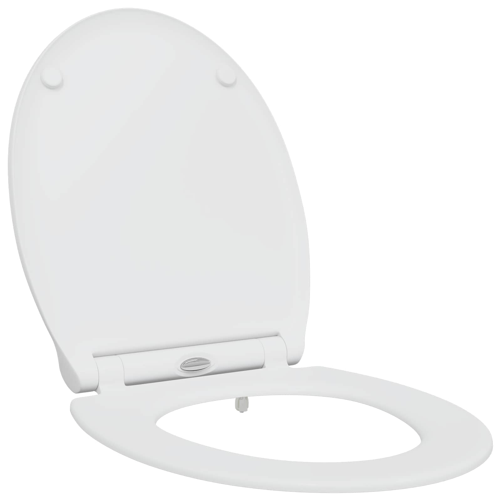 Vidaxl abattant de toilette blanc 47 x 37,5 x 3,8 cm duroplastique