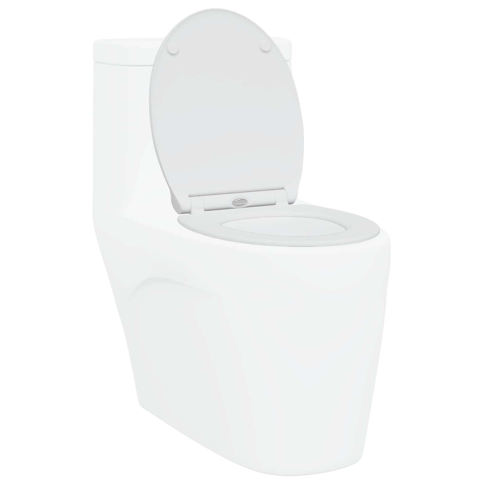 Vidaxl abattant de toilette blanc 47 x 37,5 x 3,8 cm duroplastique
