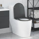 Vidaxl abattant de toilette anthracite 47 x 36 x 3,4 cm duroplastique