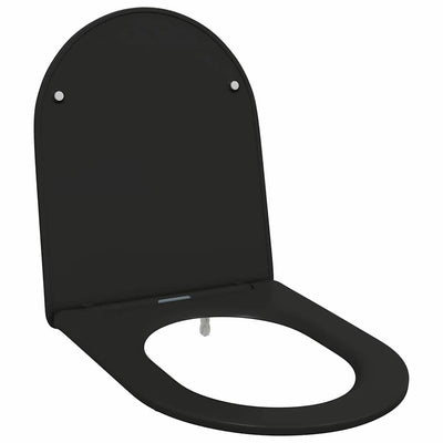 Vidaxx abattant de toilette noir 47 x 36 x 3,4 cm duroplastique