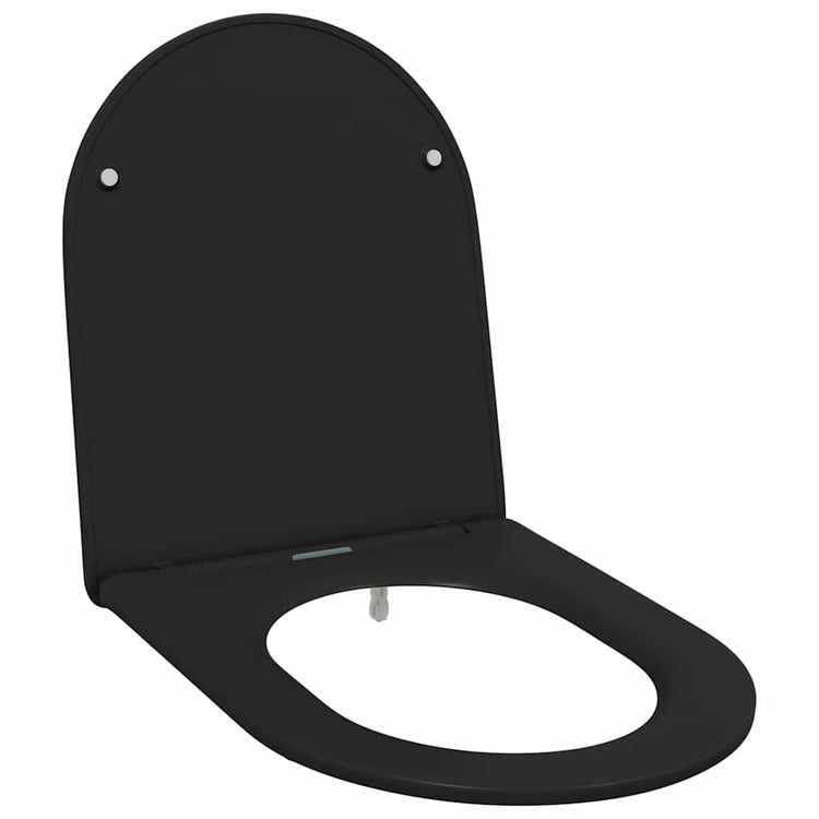 Vidaxx abattant de toilette noir 47 x 36 x 3,4 cm duroplastique