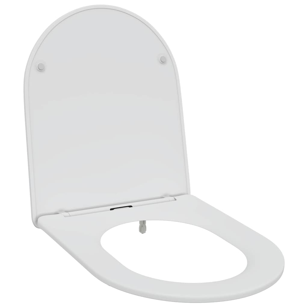 Vidaxl abattant de toilette blanc 47 x 36 x 3,4 cm duroplastique