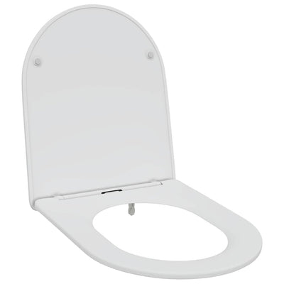 Vidaxl abattant de toilette blanc 47 x 36 x 3,4 cm duroplastique