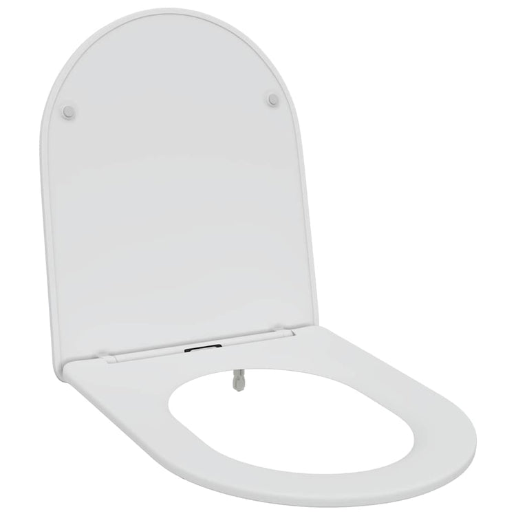 Vidaxl abattant de toilette blanc 47 x 36 x 3,4 cm duroplastique