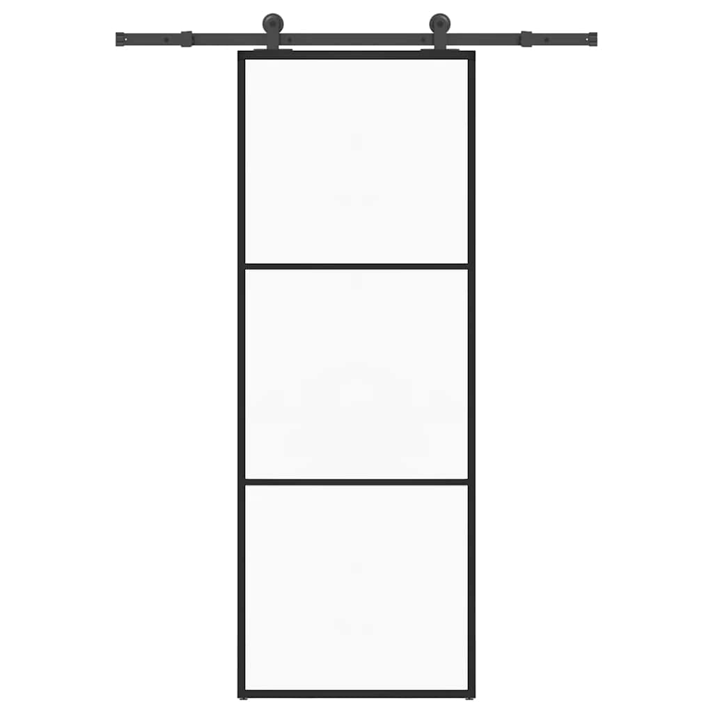 Vidaxx porte coulissante avec ferrures 76x205 cm verre ESG et aluminium
