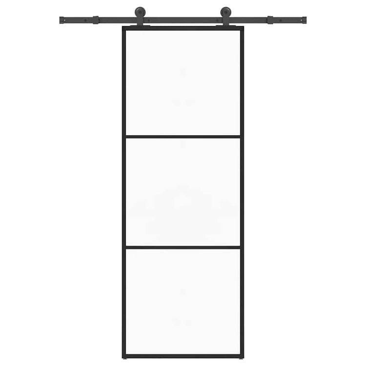 Vidaxx porte coulissante avec ferrures 76x205 cm verre ESG et aluminium