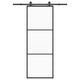 Vidaxx porte coulissante avec ferrures 76x205 cm verre ESG et aluminium