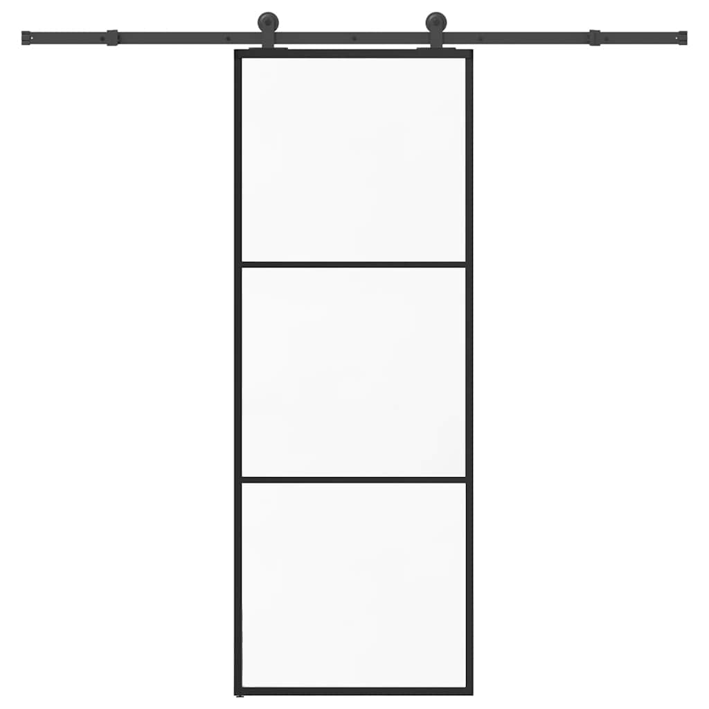 Vidaxx porte coulissante avec ferrures 76x205 cm verre ESG et aluminium