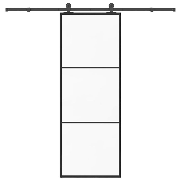 Vidaxx porte coulissante avec ferrures 76x205 cm verre ESG et aluminium