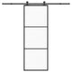Vidaxx porte coulissante avec ferrures 76x205 cm verre ESG et aluminium