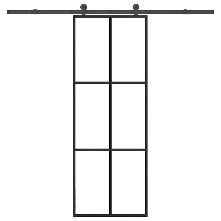 Vidaxx porte coulissante avec ferrures 76x205 cm verre ESG et aluminium
