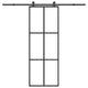 Vidaxx porte coulissante avec ferrures 76x205 cm verre ESG et aluminium