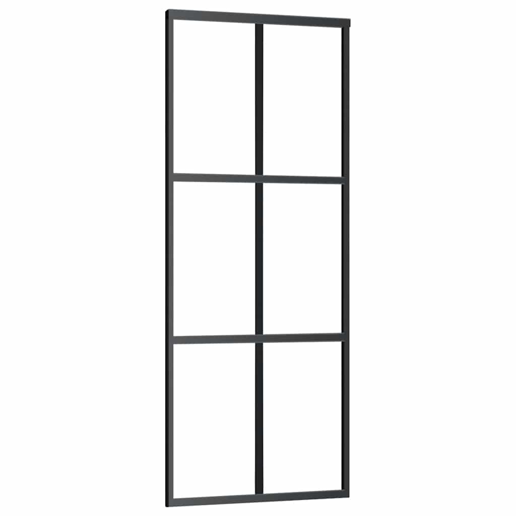 Vidaxx porte coulissante avec ferrures 76x205 cm verre ESG et aluminium