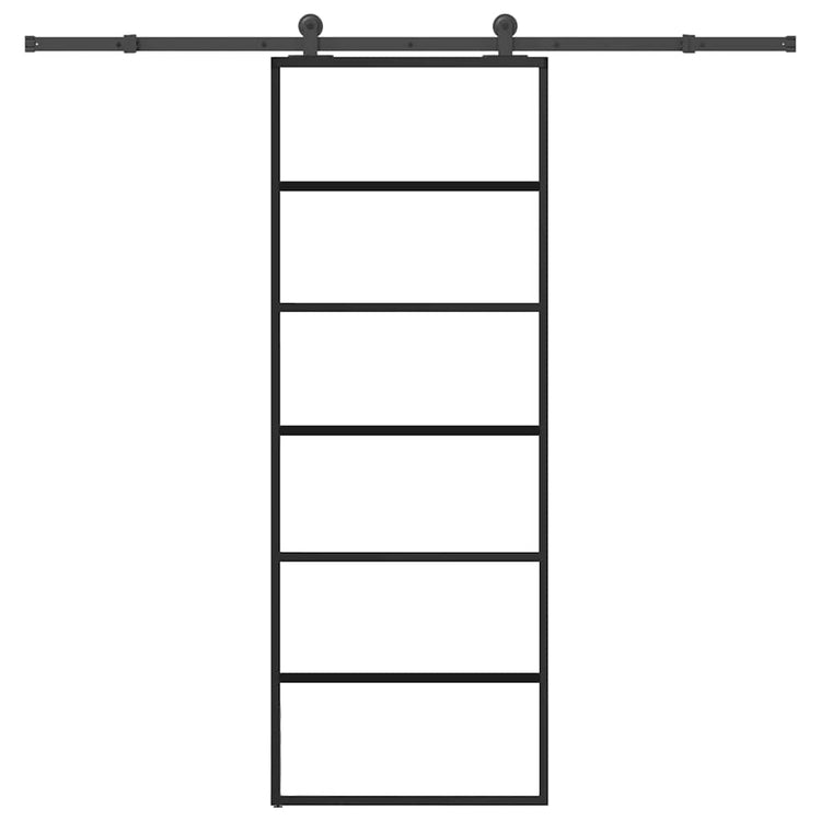 Vidaxx porte coulissante avec ferrures 76x205 cm verre ESG et aluminium