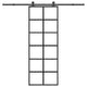Vidaxx porte coulissante avec ferrures 76x205 cm verre ESG et aluminium