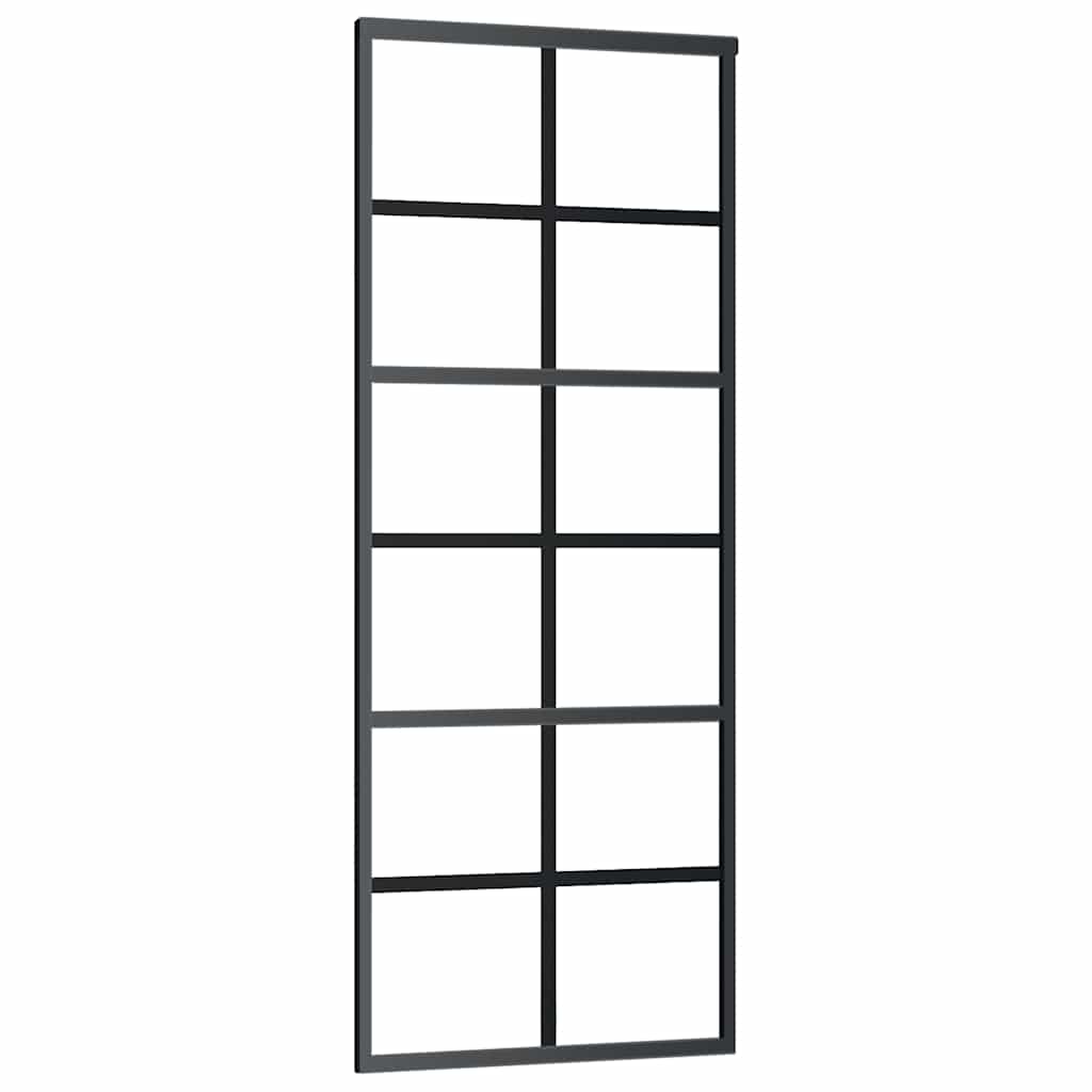 Vidaxx porte coulissante avec ferrures 76x205 cm verre ESG et aluminium