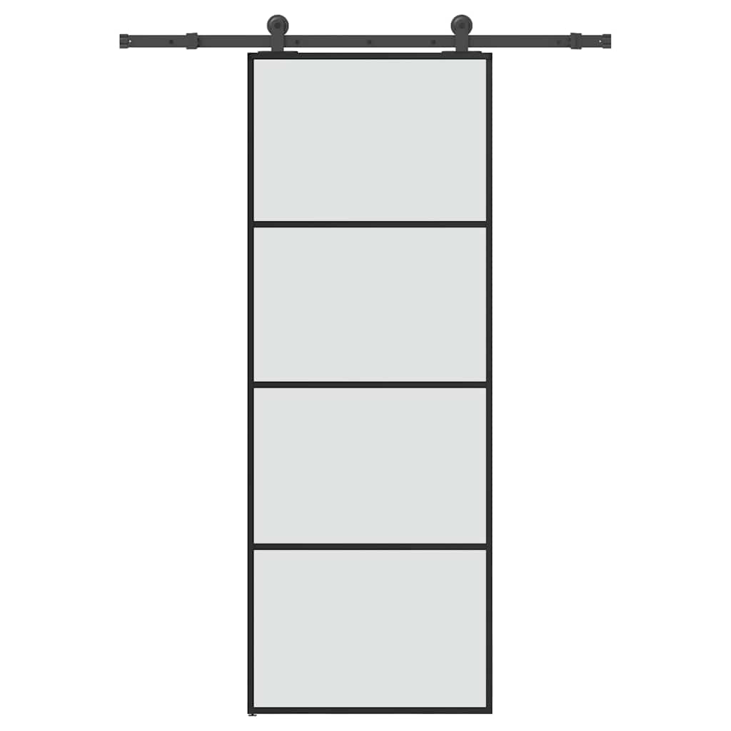 Vidaxx porte coulissante avec ferrures 76x205 cm verre ESG et aluminium
