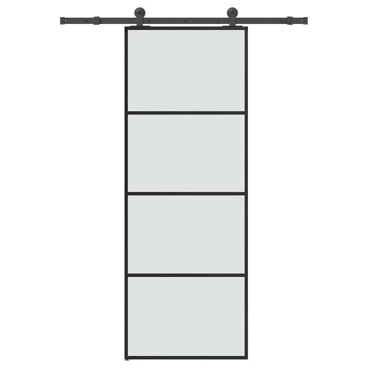 Vidaxx porte coulissante avec ferrures 76x205 cm verre ESG et aluminium