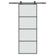 Vidaxx porte coulissante avec ferrures 76x205 cm verre ESG et aluminium