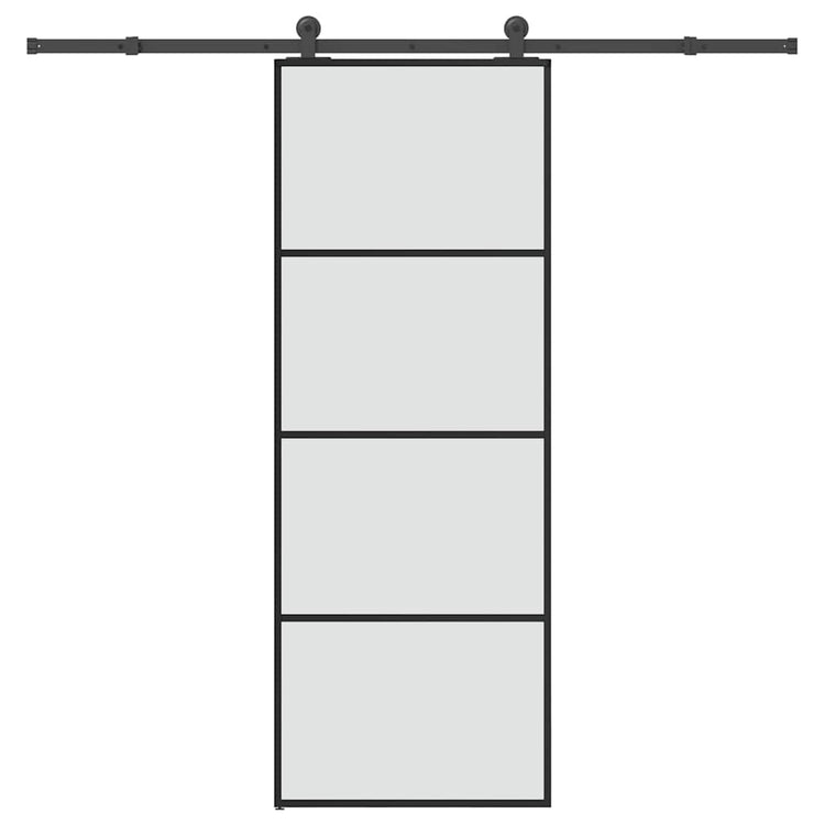 Vidaxx porte coulissante avec ferrures 76x205 cm verre ESG et aluminium