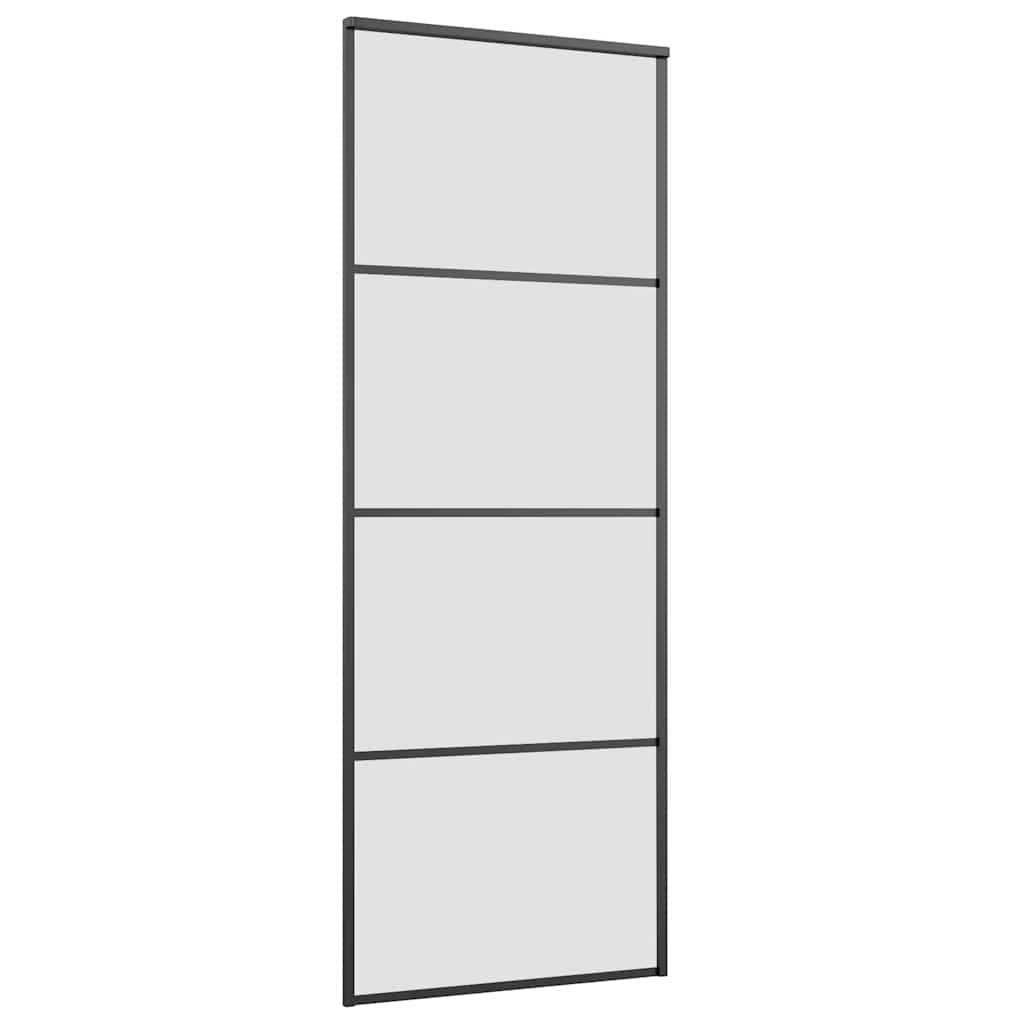 Vidaxx porte coulissante avec ferrures 76x205 cm verre ESG et aluminium