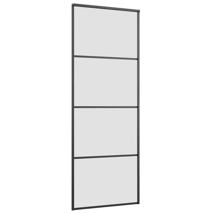 Vidaxx porte coulissante avec ferrures 76x205 cm verre ESG et aluminium