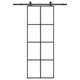 Vidaxx porte coulissante avec ferrures 76x205 cm verre ESG et aluminium