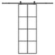 Vidaxx porte coulissante avec ferrures 76x205 cm verre ESG et aluminium