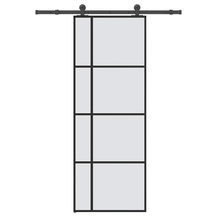 Vidaxx porte coulissante avec ferrures 76x205 cm verre ESG et aluminium