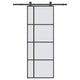 Vidaxx porte coulissante avec ferrures 76x205 cm verre ESG et aluminium