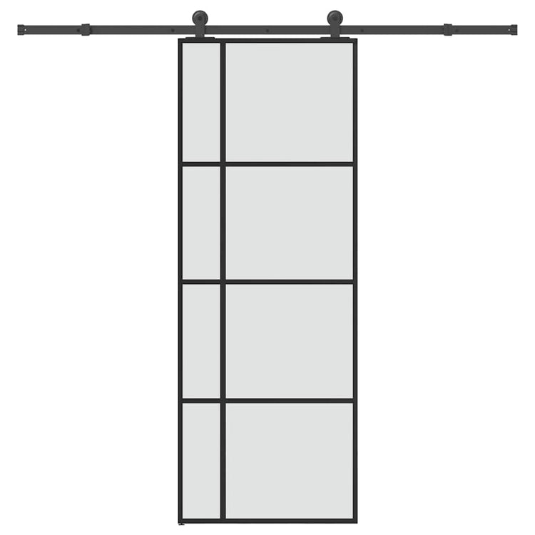 Vidaxx porte coulissante avec ferrures 76x205 cm verre ESG et aluminium