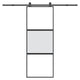 VidaXL porte coulissante avec ferrures 76x205 cm verre trempé et aluminium