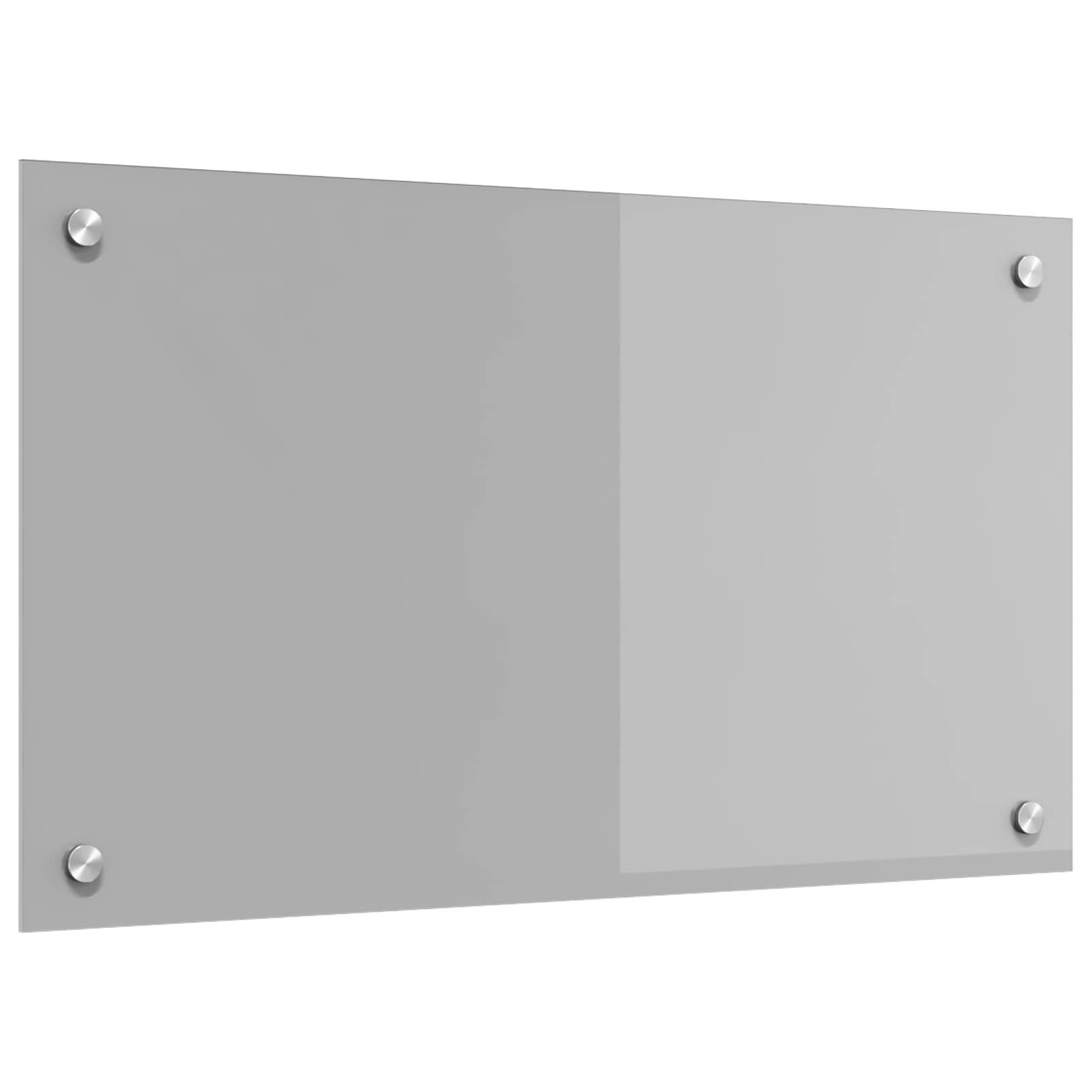 Vidaxxl crédence de cuisine gris clair 70 x 40 cm verre trempé