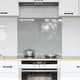 Vidaxxl crédence de cuisine gris clair 70 x 60 cm verre trempé