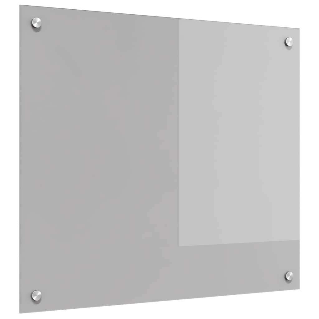 Vidaxxl crédence de cuisine gris clair 70 x 60 cm verre trempé