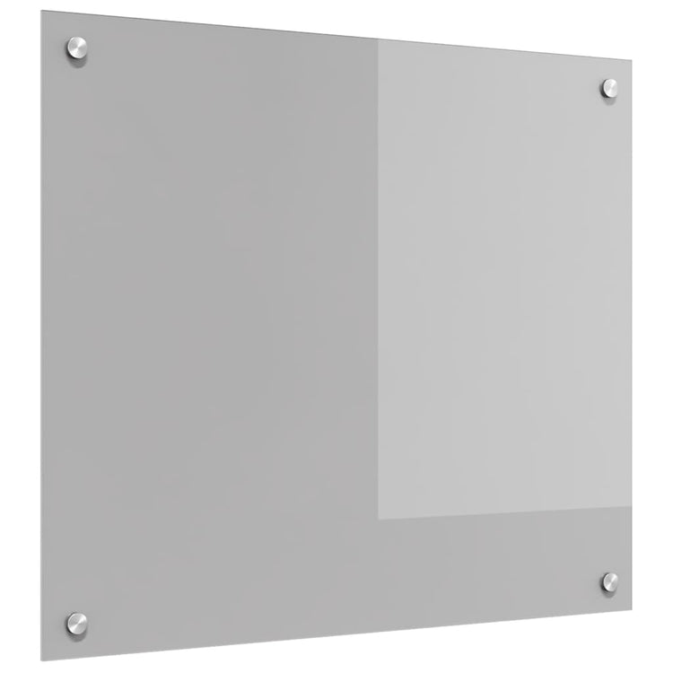 Vidaxxl crédence de cuisine gris clair 70 x 60 cm verre trempé