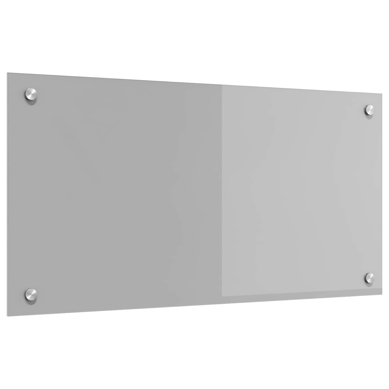 Vidaxxl crédence de cuisine gris clair 80 x 40 cm verre trempé