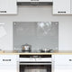 Vidaxxl crédence de cuisine gris clair 80 x 50 cm verre trempé