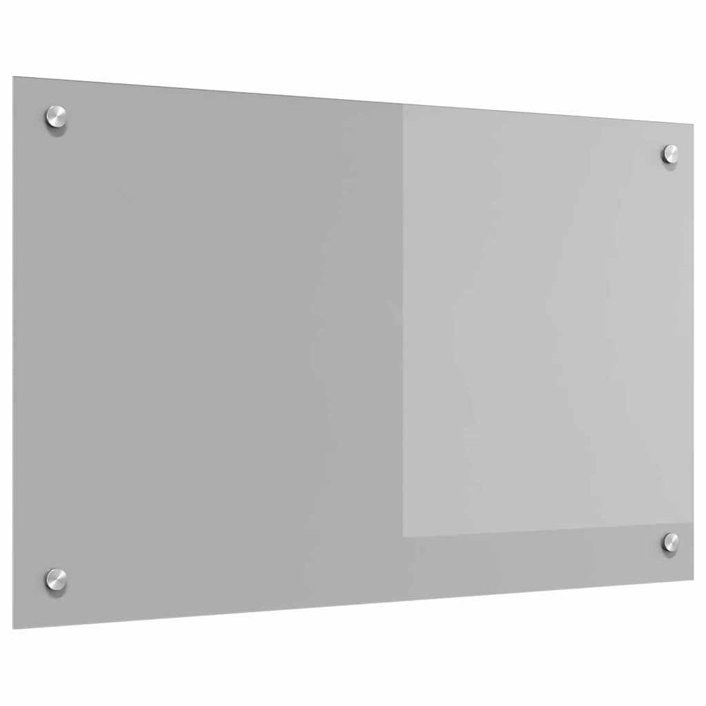 Vidaxxl crédence de cuisine gris clair 80 x 50 cm verre trempé