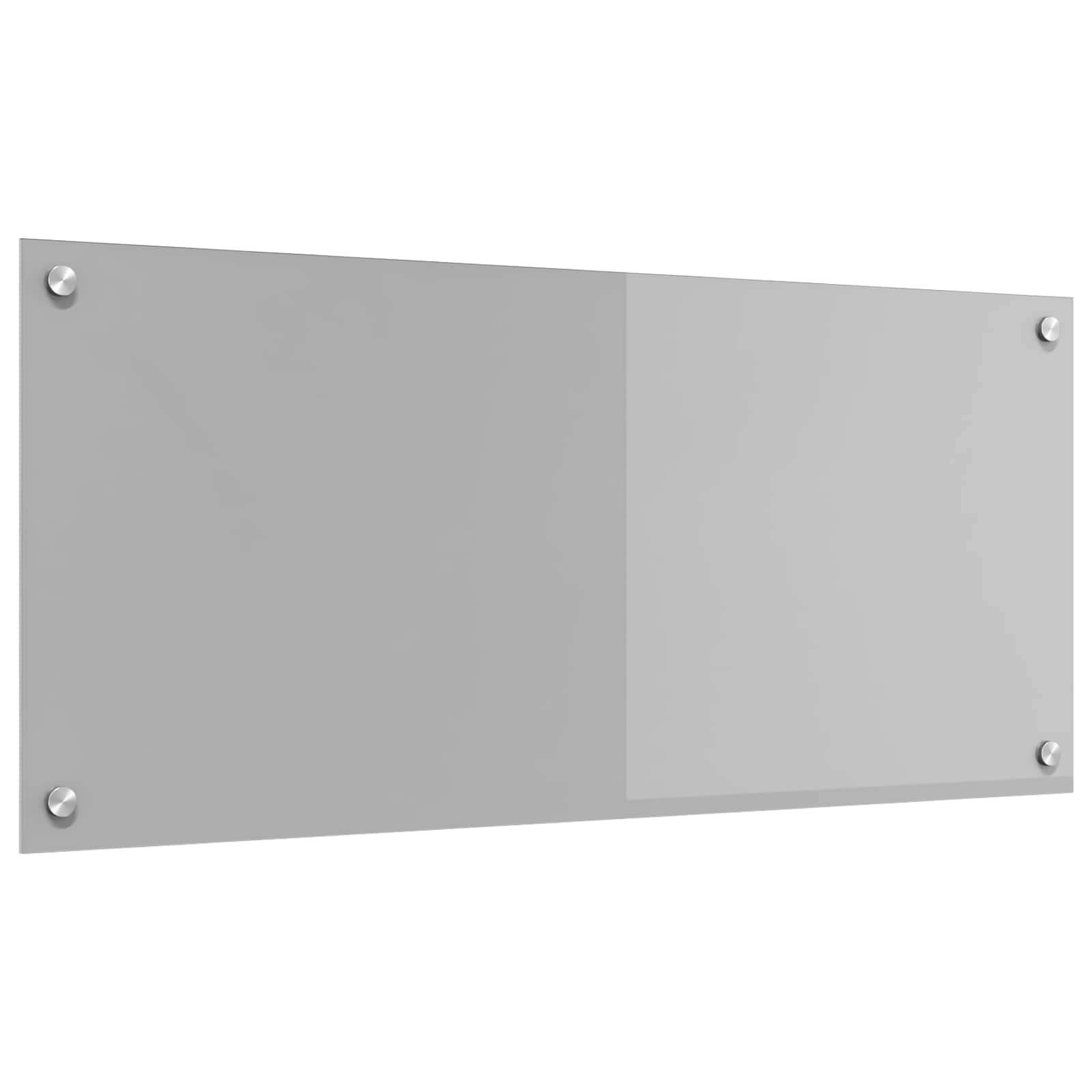 Vidaxxl crédence de cuisine gris clair 90 x 40 cm verre trempé